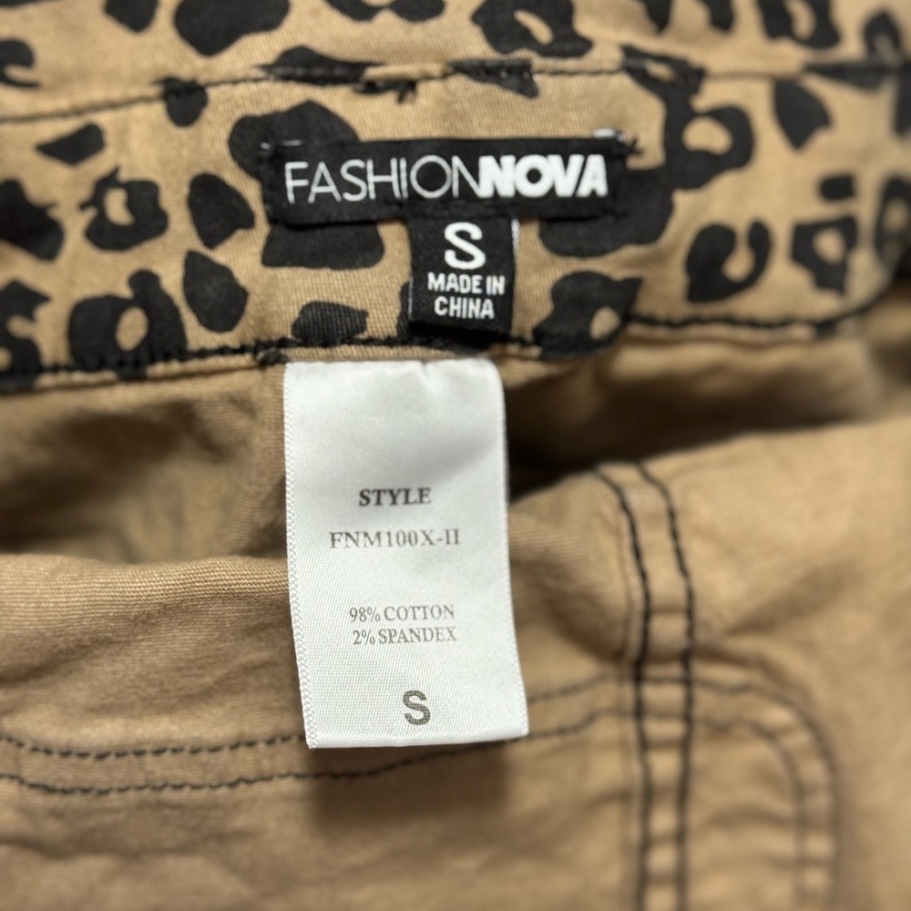 Fashion Nova Leopard Print Jumpsuit - Black and Tan - Picture 5 of 13